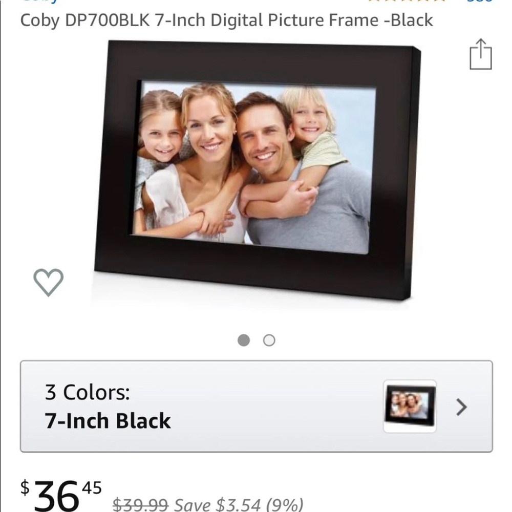 7” Coby Digital Photo Frame - Picture 7 of 7